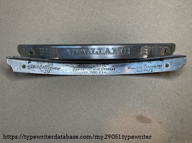 Interesting details on the reverse side of the rear nickel plated band.