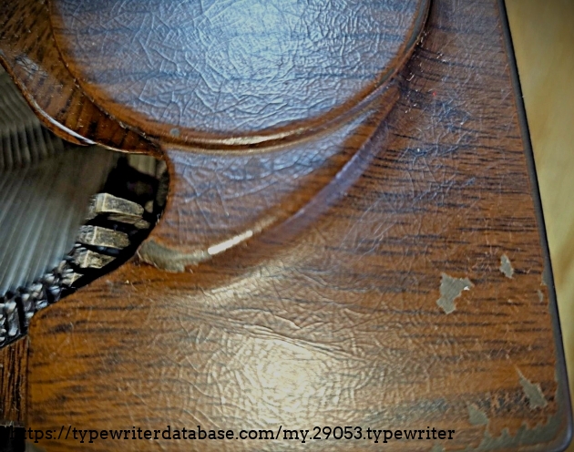 Right ribbon spool cover detail.