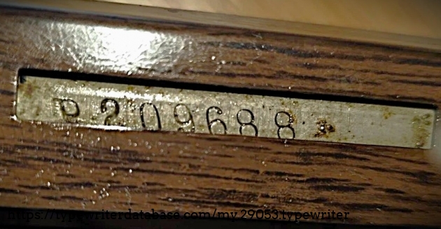 Serial number.