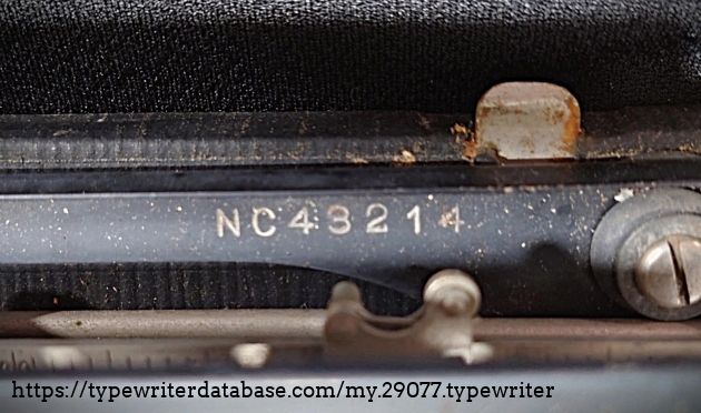 Serial number.
