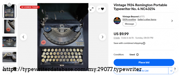 eBay main listing page.