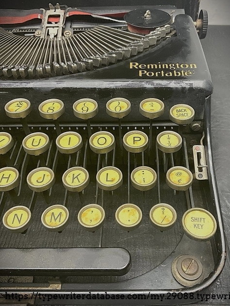 Keyboard, right end.