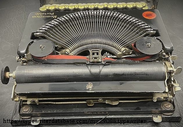 Aft, higher angle, with serial number visible.