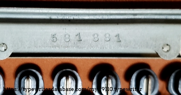 Serial under the spacebar.