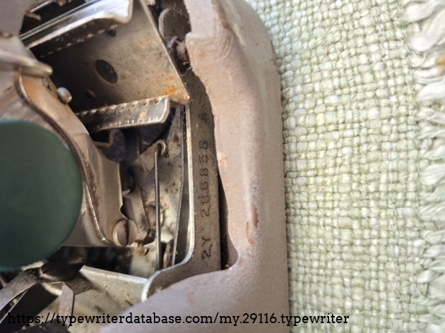 Serial 2Y 286858 A