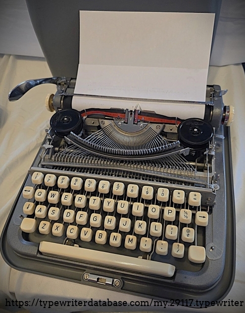 Front view, with ribbon spool cover off.