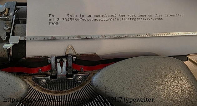 Typing sample in progress.
