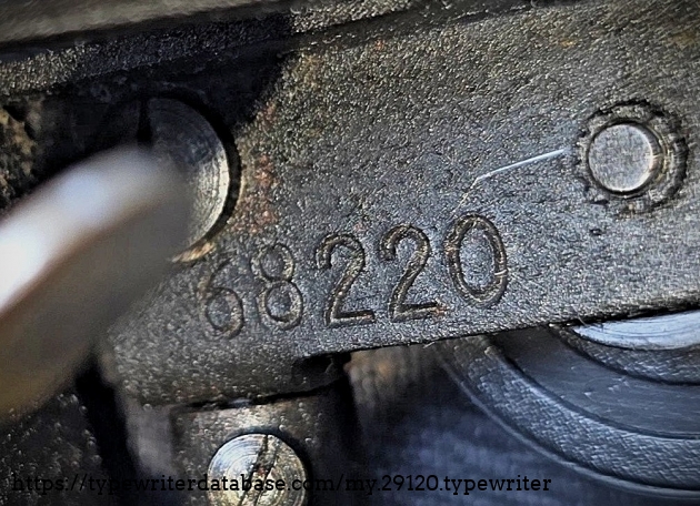 Serial number.