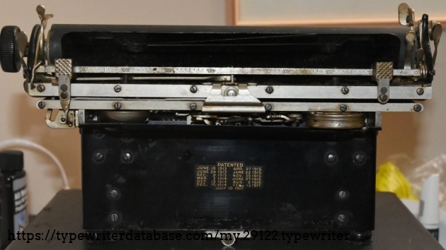 Unlike some of my other Corona 3s, the fold out paper rest is black, instead of shiny metal.