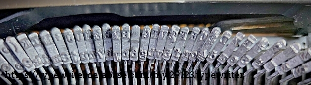 Typebars - pica typeface.