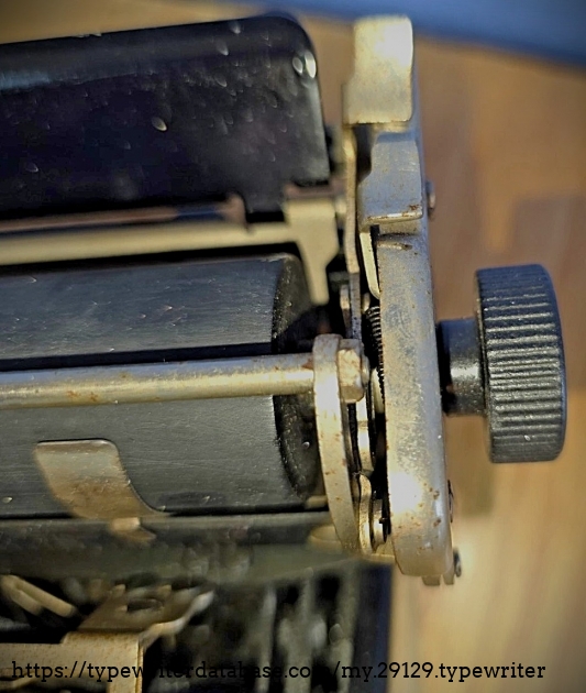 Right carriage end.