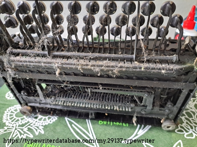 this is why you cover your typewriters when not in use, folks!