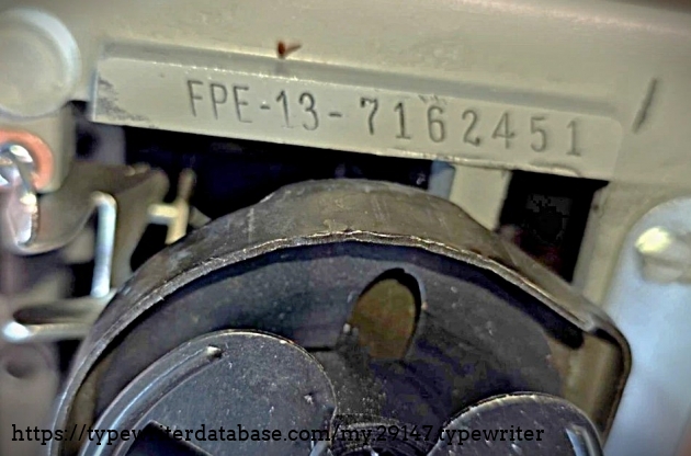 Serial number.