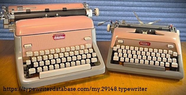 "Mom" (1961 Royal FPE) and "Baby" (this Futura 800) listed together on eBay, 10-5-2026.