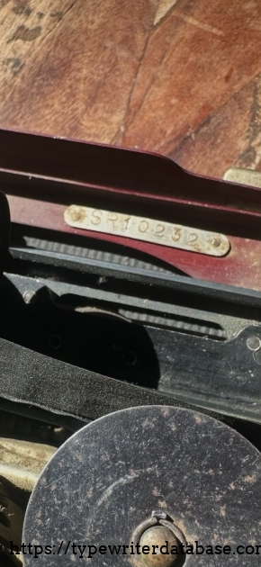 Serial number.
