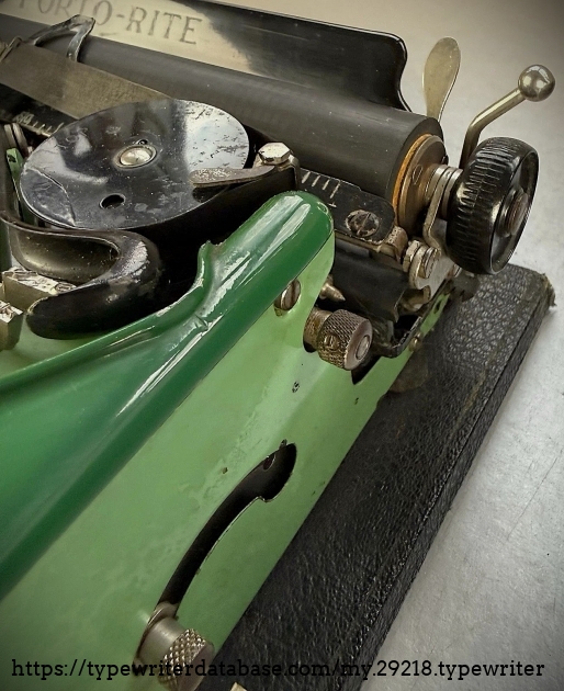 Right carriage end.