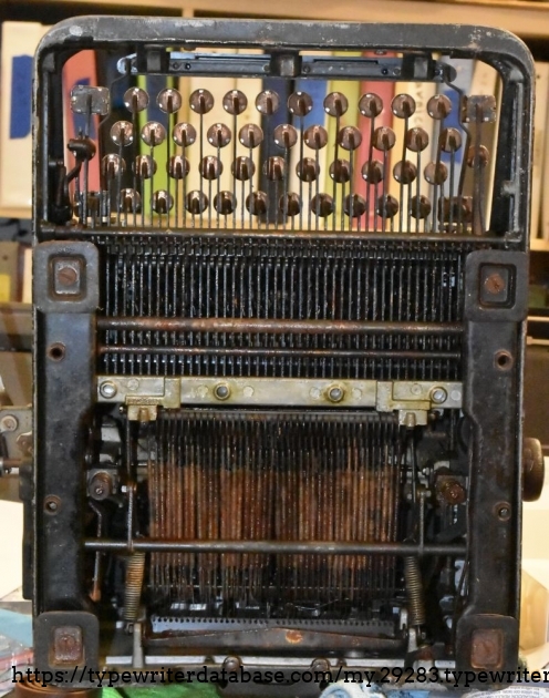 My other KMM has the bottom cover, but this one is missing it.  You can get an idea of how rusty this was by looking at the rusty springs.