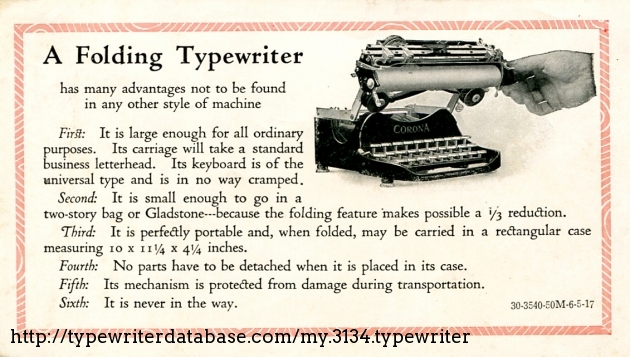 advantages of typewriter