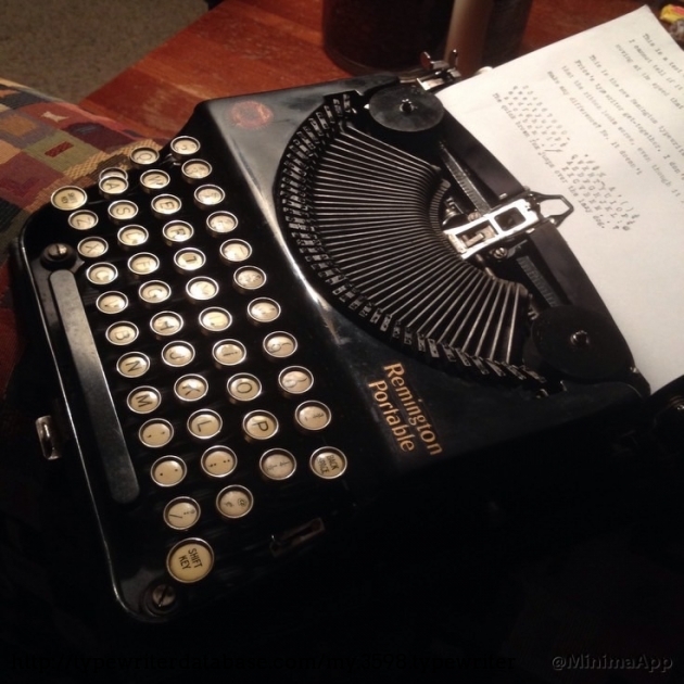 The typewriter with the typebars disengaged.