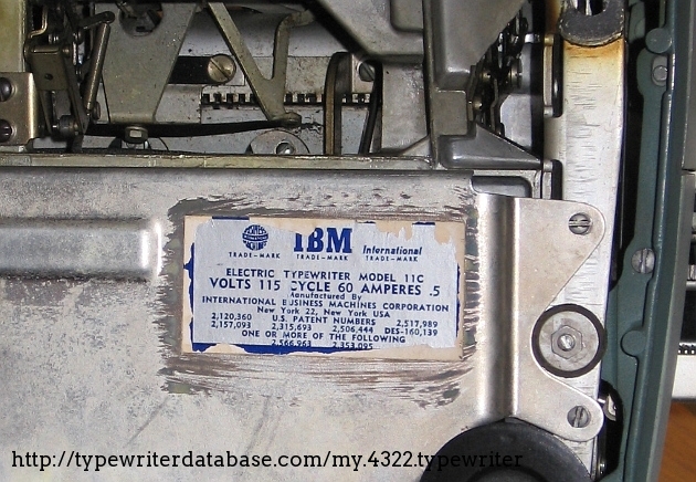 Note the decal says model 11C, I can't explain why IBM does this. 11C references an "A" model, according to the serial number table. This is certainly a "B" model.