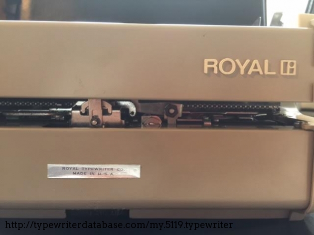 The last year Royal made the Safari in the US? Serial number indicates (approx.) 1968.