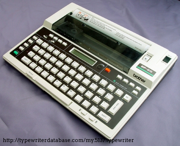 1983 Brother EP-20 on the Typewriter Database