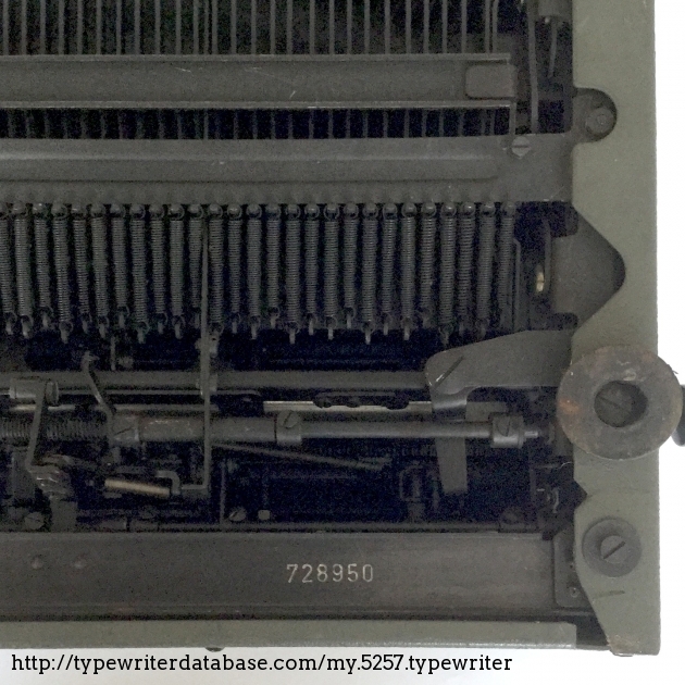 Serial number on chassis