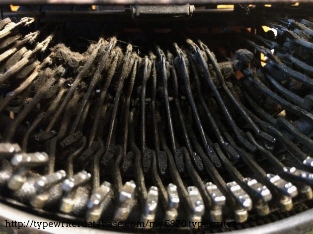 Before restoration: This speaks for itself. Welcome to the Realm of the Encrusted Typebars!