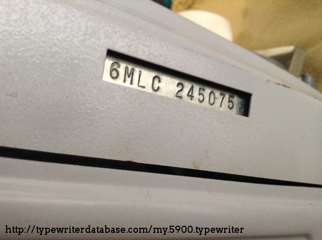 SCM Smith-Corona Galaxie Twelve XII serial number is located on the bottom of the machine