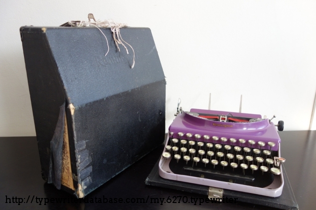 Case is battered but it protected the typewriter well