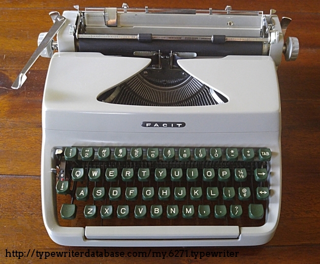 1960 Facit TP1 on the Typewriter Database