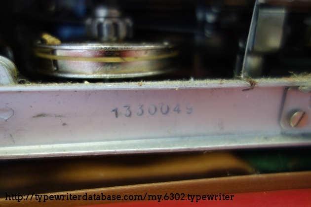 serial number for Olympia SM3 is stamped on the bottom of the machine.