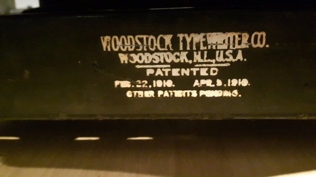 The last patent date is April 5 (?), 1910. The database suggests this machine was manufactured between September 1914 and August 1915.