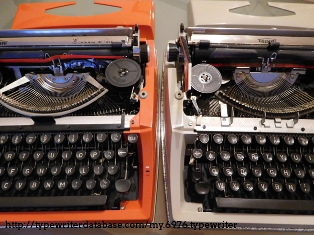 Left, 1977 model; right, 1971 model.