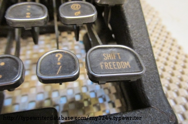 I have often wondered why the QDL Shift key always added the word Freedom-- freedom from what?