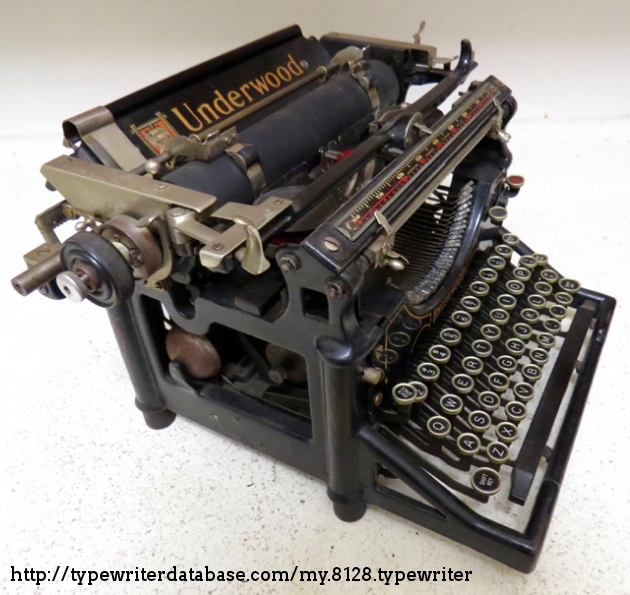 Antique Typewriter Underwood No. 5 Standard • 1919 Serial # 1253085 Black  Writer