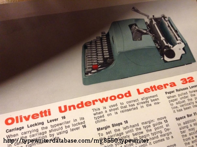 Olivetti Lettera 32 Serial Number