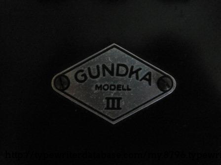 Gundka Modell III plate