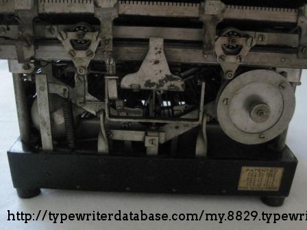 Back of Molle #3 typewriter
