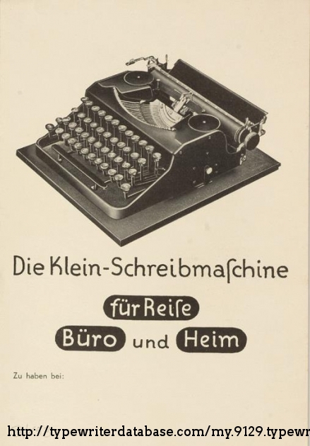 Brochure from the Typewriter Museum Peter Mitterhofer