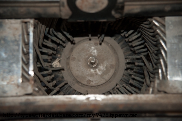 Brush accessory and type basket as seen from above.