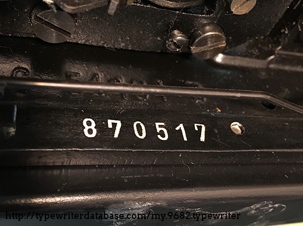 Serial number is located on the inside bottom left side of the machine.