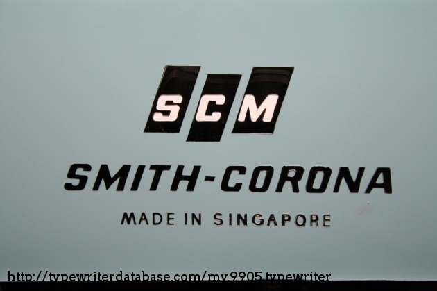 Unlike the Sterling or other 60's SCM machines, the negative space in the "SCM" is filled in with white.

It's certainly not the highest-quality rendition of SCM's logo.