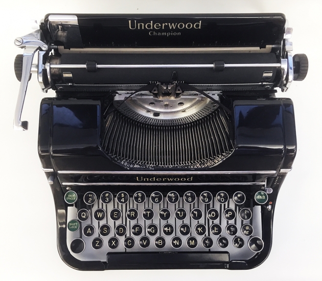 Underwood "Champion" from the top...