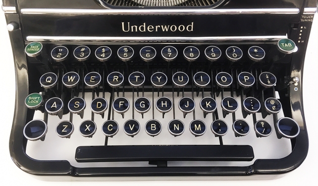 Underwood "Champion" from the keyboard...
