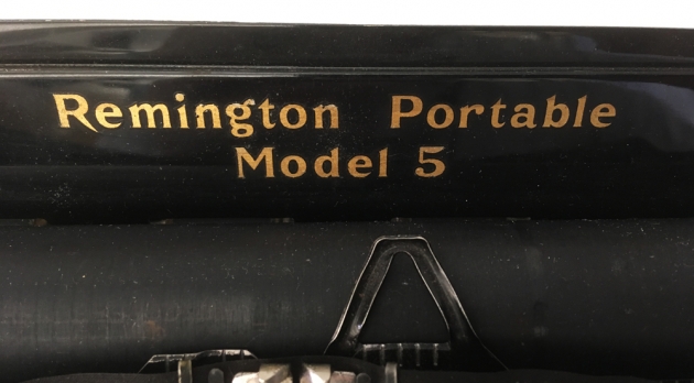 Remington Model 5 from the logo at the top...