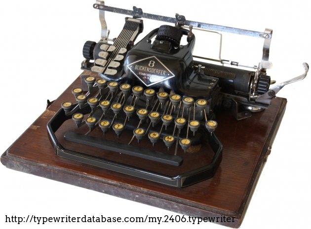 1911 Blickensderfer 8 on the Typewriter Database