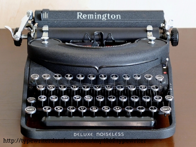 1940 Remington Deluxe Noiseless on the Typewriter Database