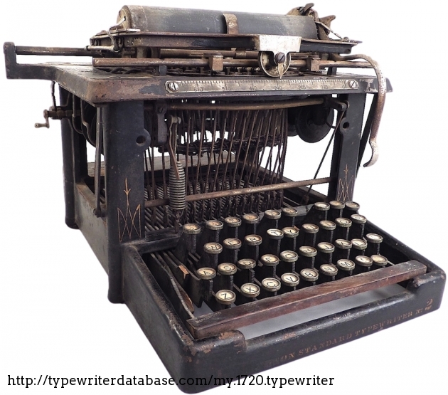 1889 Remington 2 on the Typewriter Database