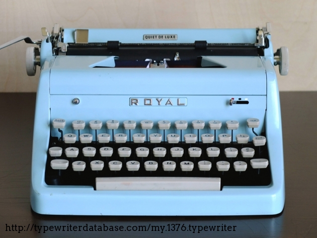 royal quiet deluxe serial number